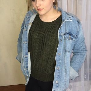 American eagle green sweater